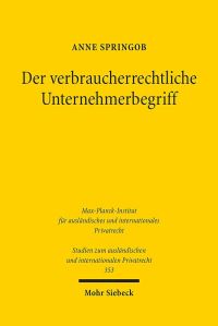 Book Cover for Der Verbraucherrechtliche Unternehmerbegriff by Gabriel Ludwig Schmidt