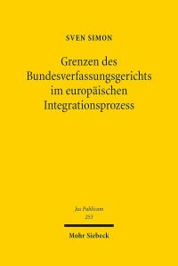 Book Cover for Grenzen Des Bundesverfassungsgerichts Im Europaischen Integrationsprozess by Barbara Sandfuchs