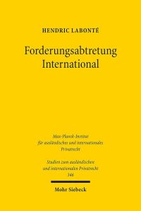 Book Cover for Forderungsabtretung International by Hendric Labonte