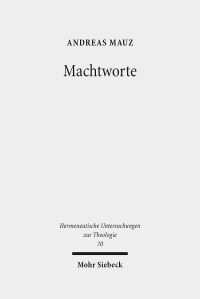 Book Cover for Machtworte by Andreas Mauz