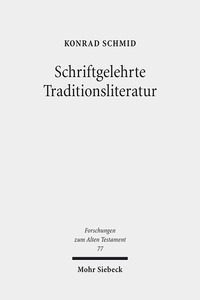 Book Cover for Schriftgelehrte Traditionsliteratur by Konrad Schmid