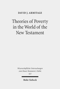 Book Cover for Theories of Poverty in the World of the New Testament by David J Armitage