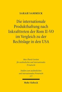 Book Cover for Die Internationale Produkthaftung Nach Inkrafttreten Der Rom II-VO Im Vergleich Zu Der Rechtslage in Den USA by Jürgen Basedow, Knut Benjamin Pissler