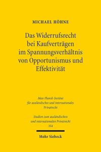 Book Cover for Das Widerrufsrecht Bei Kaufvertragen Im Spannungsverhaltnis Von Opportunismus Und Effektivitat by Michael Hohne