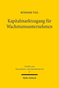 Book Cover for Kapitalmarktzugang Fur Wachstumsunternehmen by Rudiger Veil