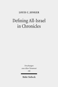 Book Cover for Defining All-Israel in Chronicles by Louis C Jonker