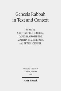 Book Cover for Genesis Rabbah in Text and Context by Peter Schafer, Martha Himmelfarb, David M Grossberg, Sarit Kattan Gribetz