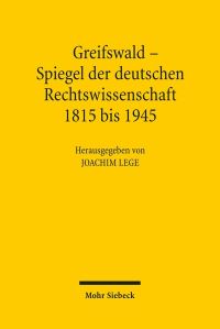 Book Cover for Greifswald - Spiegel Der Deutschen Rechtswissenschaft 1815 Bis 1945 by Graham S Pearson, National Trust Great Britain