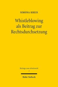 Book Cover for Whistleblowing Als Beitrag Zur Rechtsdurchsetzung by Brian E Gates