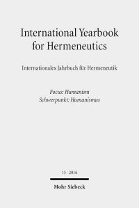 Book Cover for International Yearbook for Hermeneutics 15 / Internationales Jahrbuch Fur Hermeneutik 15 by Gunter Figal
