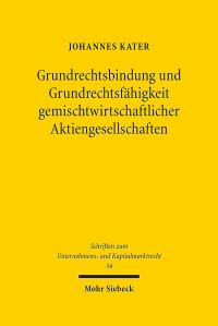 Book Cover for Grundrechtsbindung Und Grundrechtsfahigkeit Gemischtwirtschaftlicher Aktiengesellschaften by Brian E Gates