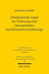 Book Cover for Schadensersatz Wegen Der Verletzung Einer Internationalen Gerichtsstandsvereinbarung? by Brian E Gates
