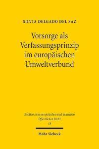 Book Cover for Vorsorge Als Verfassungsprinzip Im Europaischen Umweltverbund by Silvia Delgado del Saz