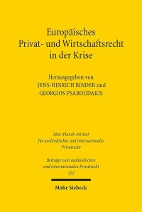 Book Cover for Europaisches Privat- Und Wirtschaftsrecht in Der Krise by Georgios Psaroudakis, JensHinrich Binder