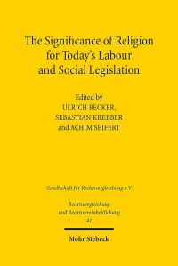 Book Cover for The Significance of Religion for Today's Labour and Social Legislation by Achim Seifert, Sebastian Krebber, Ulrich Becker