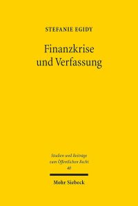 Book Cover for Finanzkrise Und Verfassung by Brian E Gates