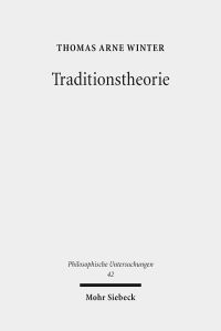 Book Cover for Traditionstheorie by Thomas Arne Winter