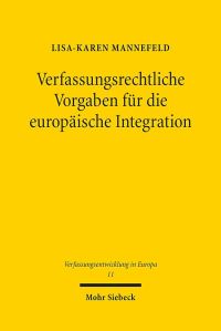 Book Cover for Verfassungsrechtliche Vorgaben Fur Die Europaische Integration by Brian E Gates