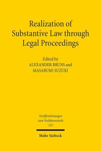 Book Cover for Realization of Substantive Law Through Legal Proceedings by Masabumi Suzuki, Alexander Bruns