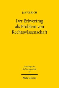 Book Cover for Der Erbvertrag Als Problem Von Rechtswissenschaft by Brian E Gates