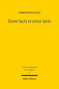Book Cover for Error Facti Et Error Iuris by Brian E Gates