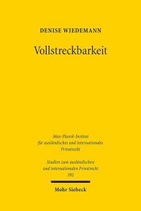 Book Cover for Vollstreckbarkeit by Denise Wiedemann