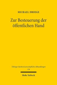 Book Cover for Zur Besteuerung Der Offentlichen Hand by Michael Droege