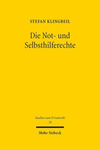 Book Cover for Die Not- Und Selbsthilferechte by Stefan Klingbeil