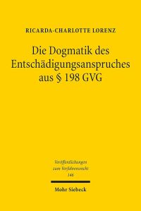 Book Cover for Die Dogmatik Des Entschadigungsanspruches Aus 198 GVG by RicardaCharlotte Lorenz
