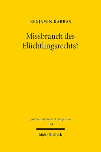 Book Cover for Missbrauch Des Fluchtlingsrechts? by Benjamin Karras