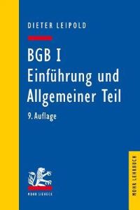 Book Cover for BGB I by Dieter Leipold