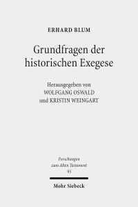 Book Cover for Grundfragen Der Historischen Exegese by Erhard Blum
