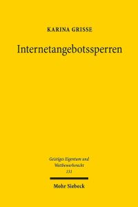Book Cover for Internetangebotssperren by Karina Grisse