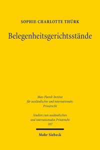 Book Cover for Belegenheitsgerichtsstande by Sophie Charlotte Thurk