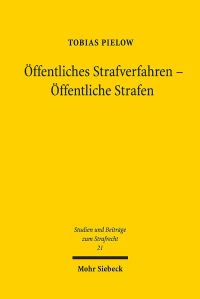Book Cover for Offentliches Strafverfahren - Offentliche Strafen by Tobias Pielow