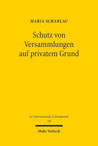 Book Cover for Schutz Von Versammlungen Auf Privatem Grund by Maria Scharlau