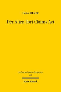 Book Cover for Der Alien Tort Claims Act by Inga Meyer