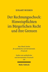 Book Cover for Der Rechnungsschock: Hinweispflichten Im Burgerlichen Recht Und Ihre Grenzen by Eckart Bueren