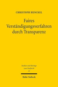 Book Cover for Faires Verstandigungsverfahren Durch Transparenz by Christoph Henckel