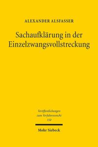Book Cover for Sachaufklarung in Der Einzelzwangsvollstreckung by Alexander Alsfasser