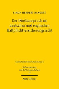 Book Cover for Der Direktanspruch Im Deutschen Und Englischen Haftpflichtversicherungsrecht by Simon Herbert Bangert