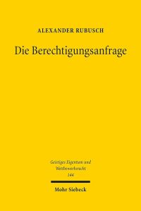 Book Cover for Die Berechtigungsanfrage by Alexander Rubusch