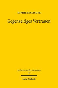 Book Cover for Gegenseitiges Vertrauen by Sophie Esslinger