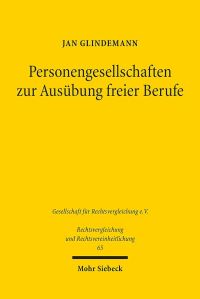 Book Cover for Personengesellschaften Zur Ausubung Freier Berufe by Jan Glindemann