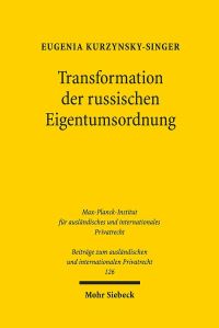Book Cover for Transformation Der Russischen Eigentumsordnung by Eugenia KurzynskySinger