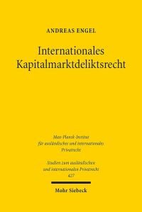 Book Cover for Internationales Kapitalmarktdeliktsrecht by Andreas Engel