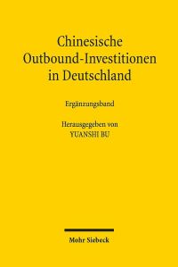 Book Cover for Chinesische Outbound-Investitionen in Deutschland by Yuanshi Bu