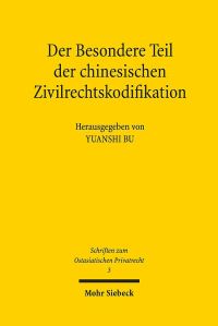 Book Cover for Der Besondere Teil Der Chinesischen Zivilrechtskodifikation by Yuanshi Bu