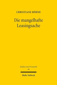 Book Cover for Die Mangelhafte Leasingsache by Christiane Hohne