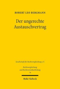 Book Cover for Der Ungerechte Austauschvertrag by Robert Leo Bergmann